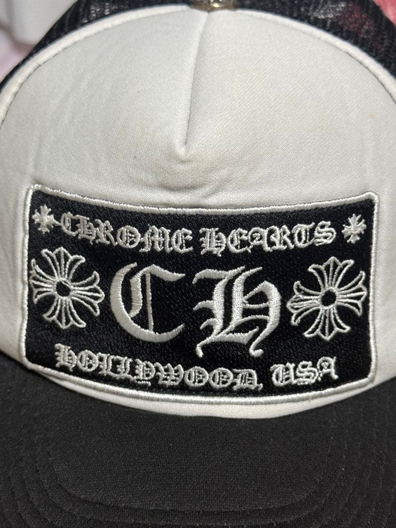CHROME HEARTS トラッカーキャップ ベージュ/ブラック