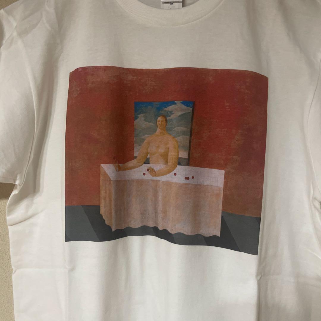 TRIO 有元利夫アートプリント Tシャツ L ホワイト