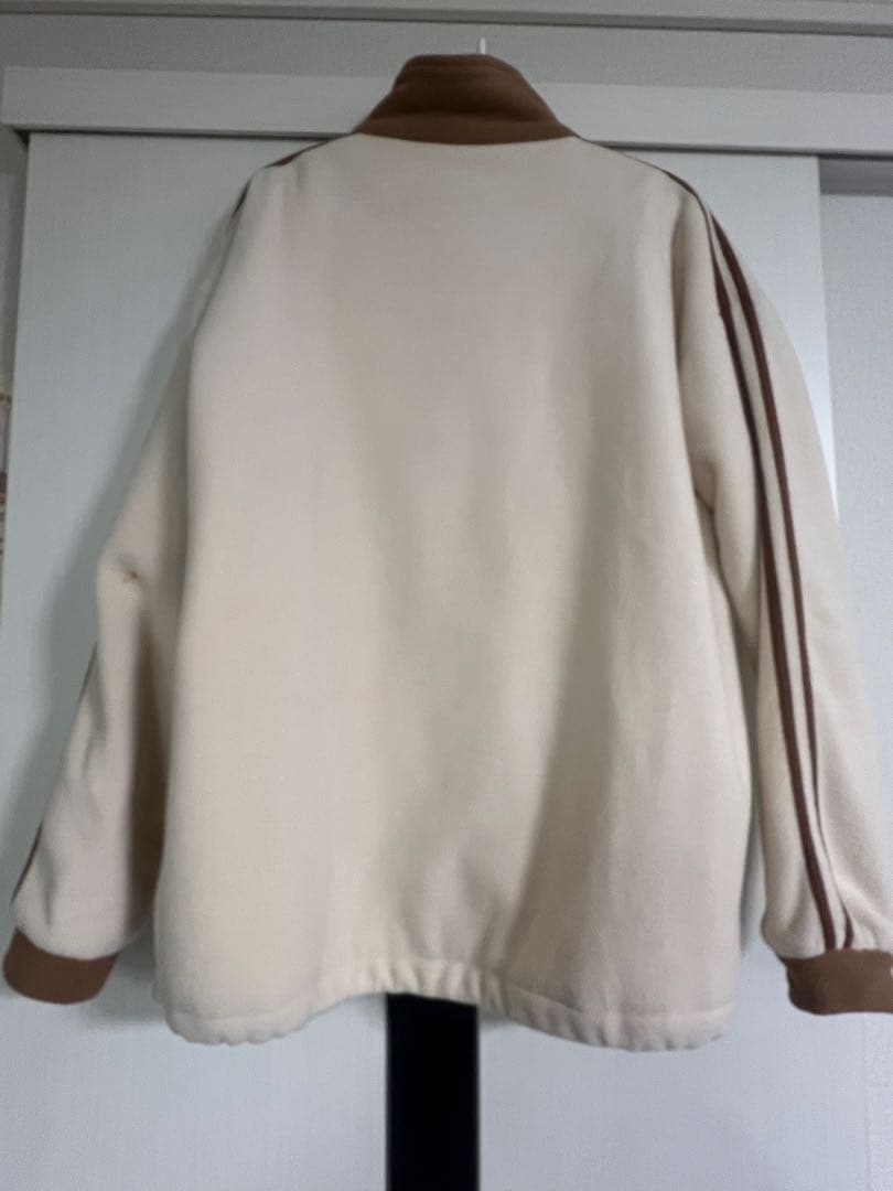 Libelice ハーフジップフリース ベージュ×ブラウンXL