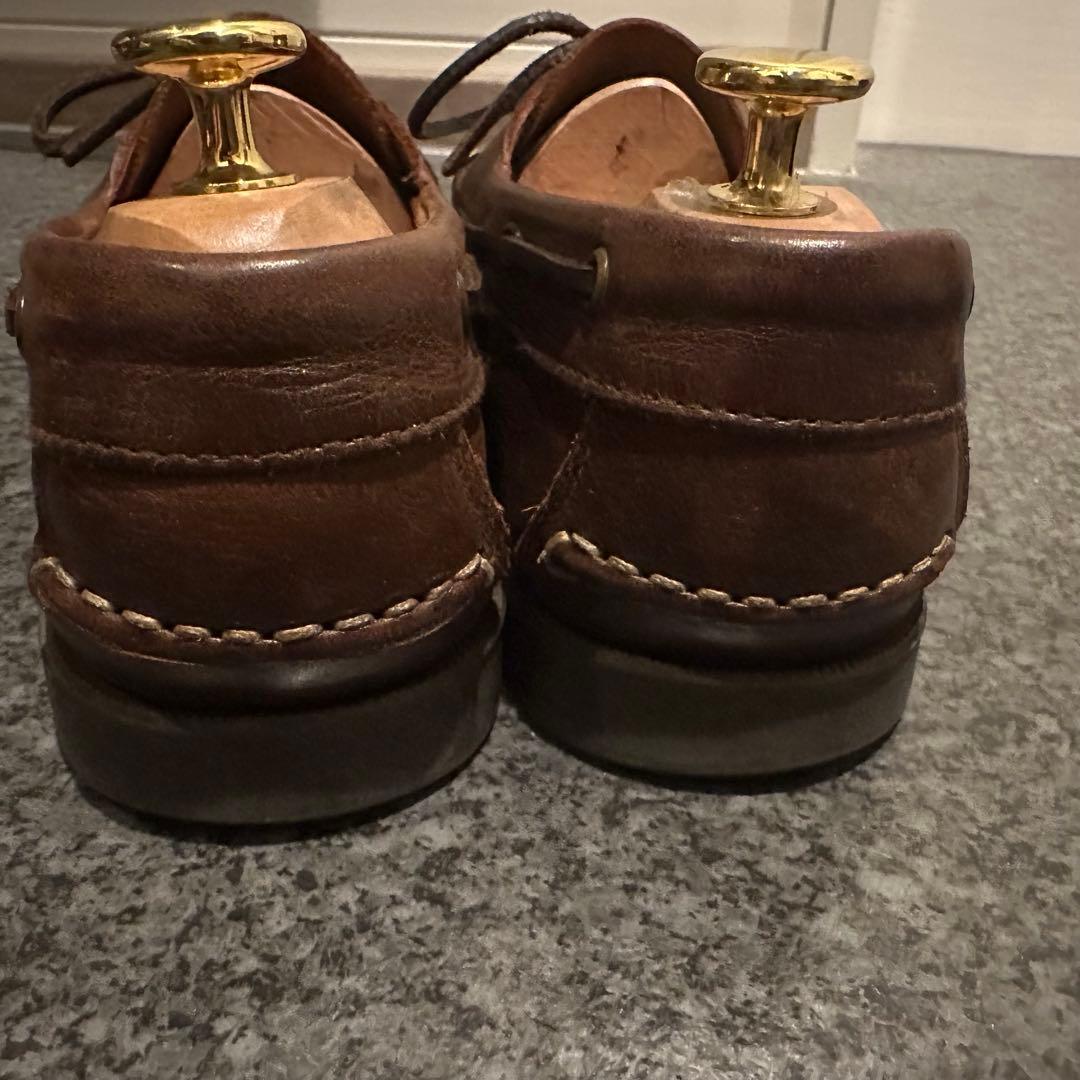 Paraboot BARTH ダークブラウン レザー デッキシューズ