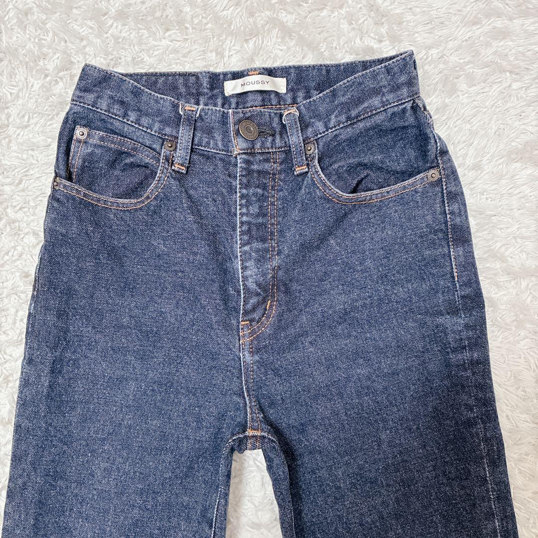 MOUSSY マウジー MVS FLARE フレアデニム インディゴ 25 赤耳