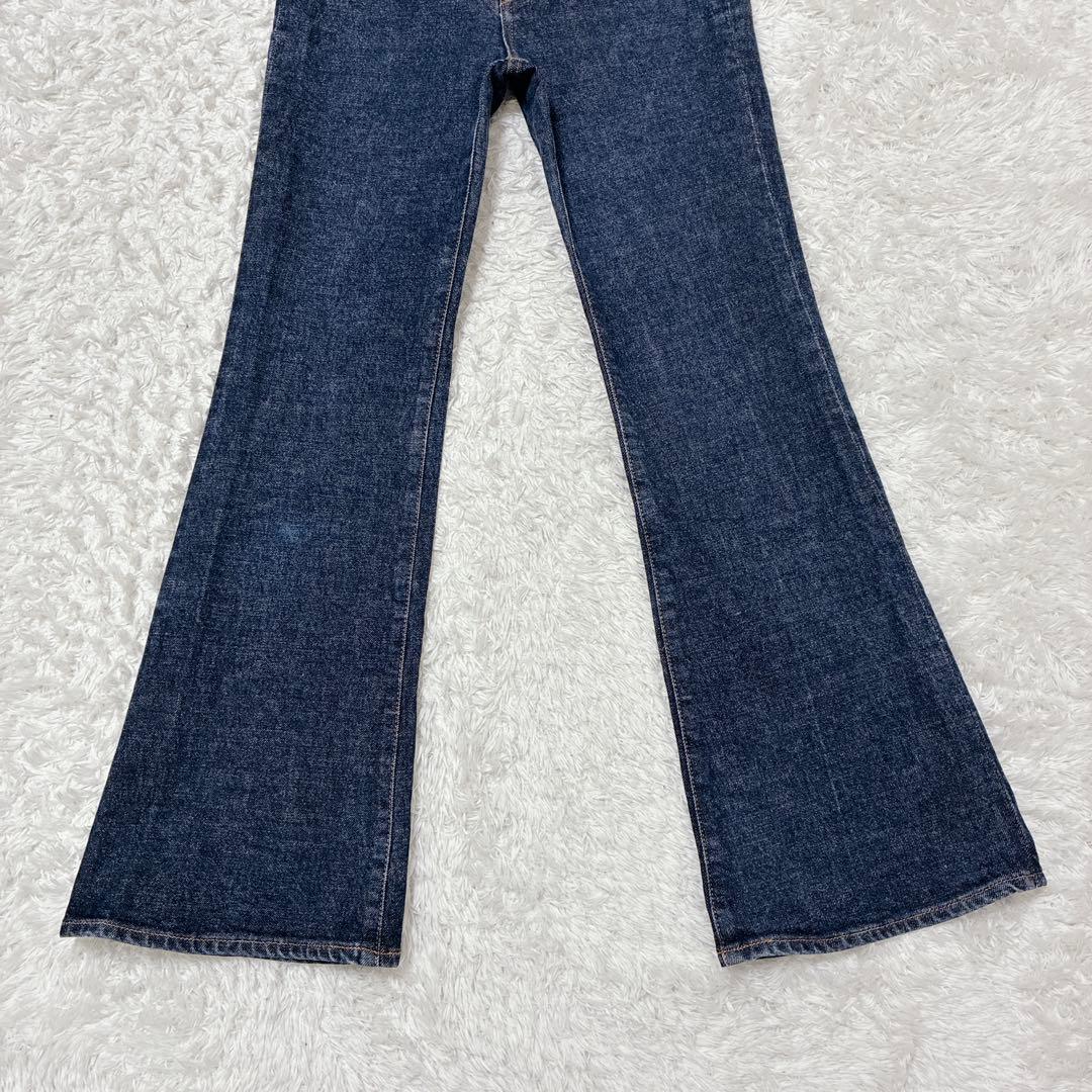 MOUSSY マウジー MVS FLARE フレアデニム インディゴ 25 赤耳