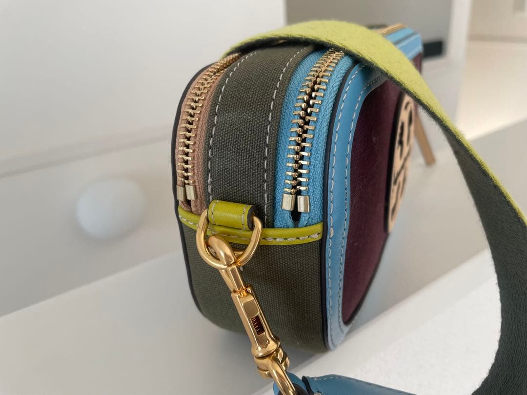 トリーバーチ TORY BURCH ミラー キャンバス ミニ クロスボディバッグ