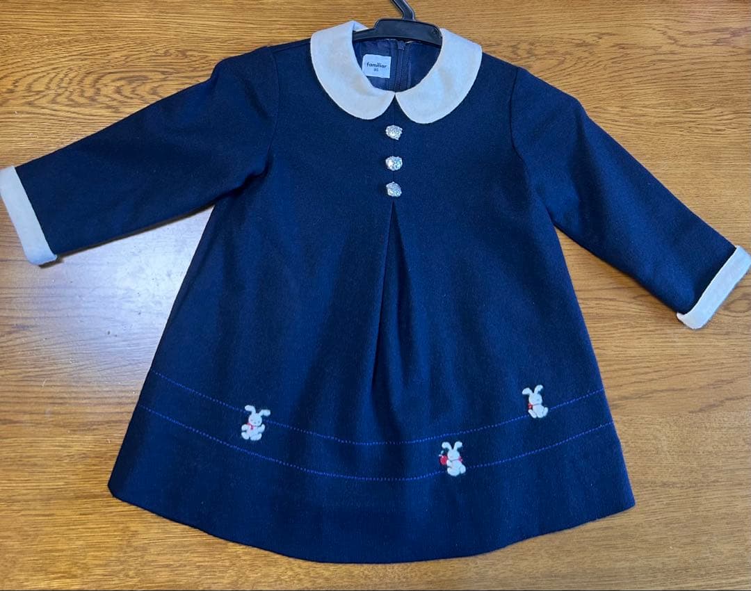 【familiar ファミリア ワンピース 80】美品！