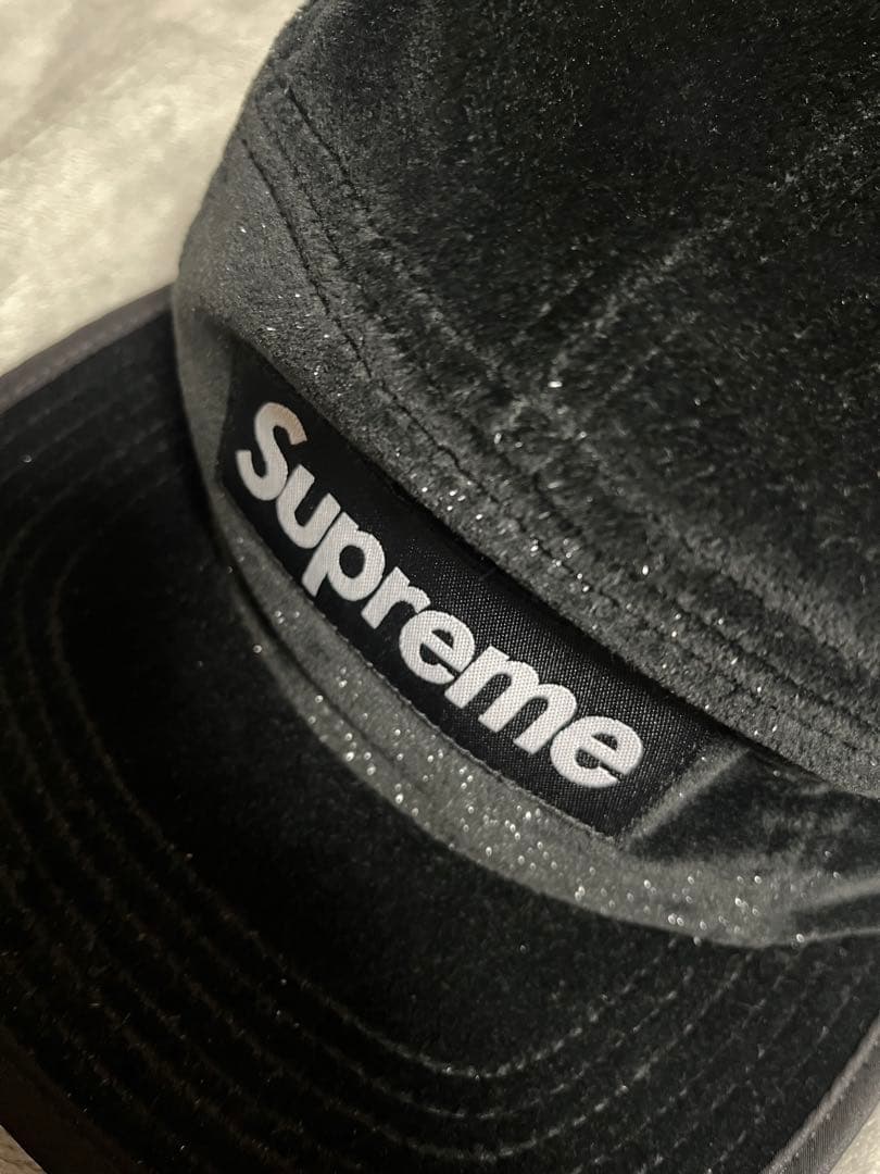 supreme ラメ入りキャップ