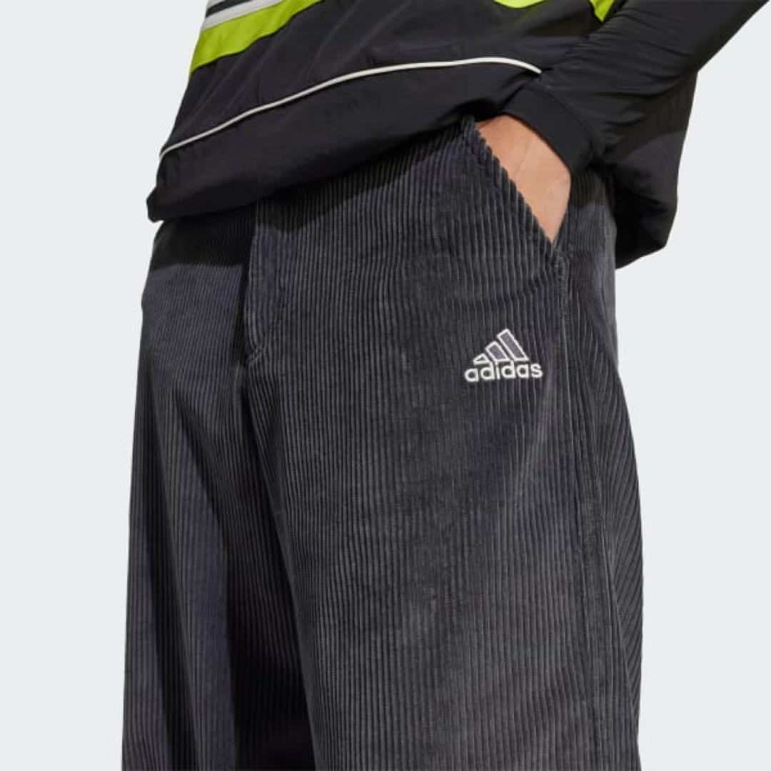 adidas コーデュロイパンツ グレー XSサイズ JD5411