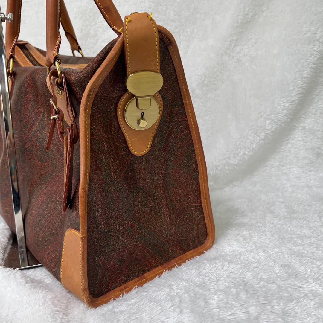 《美品》ETRO エトロ ペイズリー柄 ボストンバック