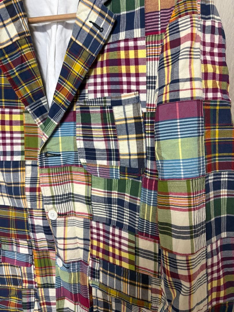 Polo RalphLauren マドラスチェックパッチワークジャケット