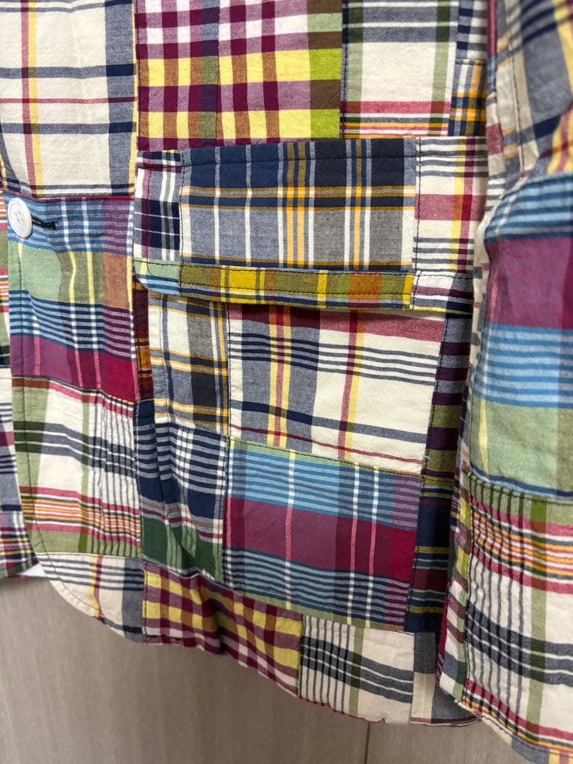 Polo RalphLauren マドラスチェックパッチワークジャケット