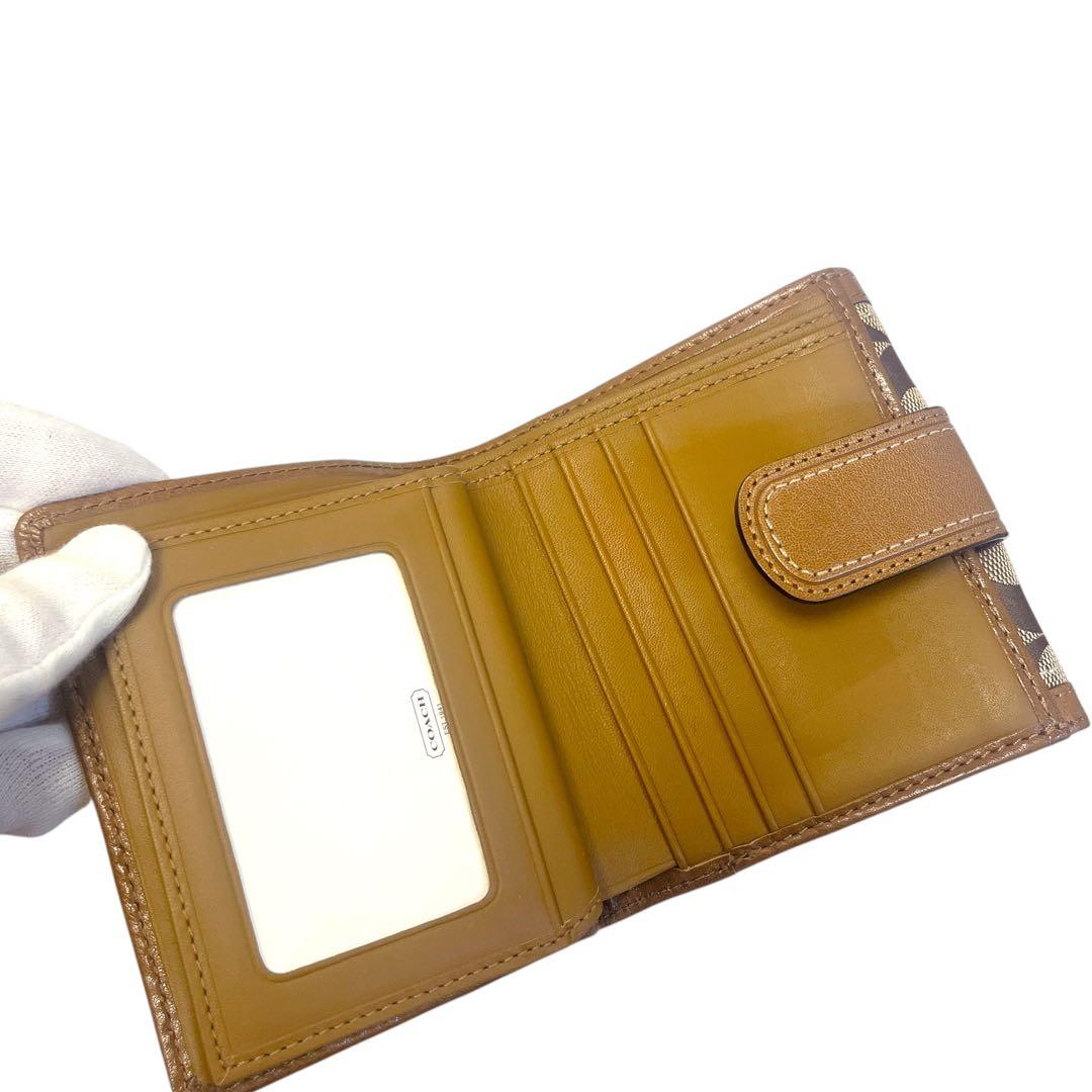 【未使用】COACH SOHO二つ折り財布 ソーホー ダブルフラップシグネチャー