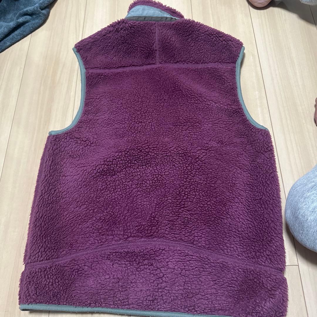 patagonia フリースベスト S パープル