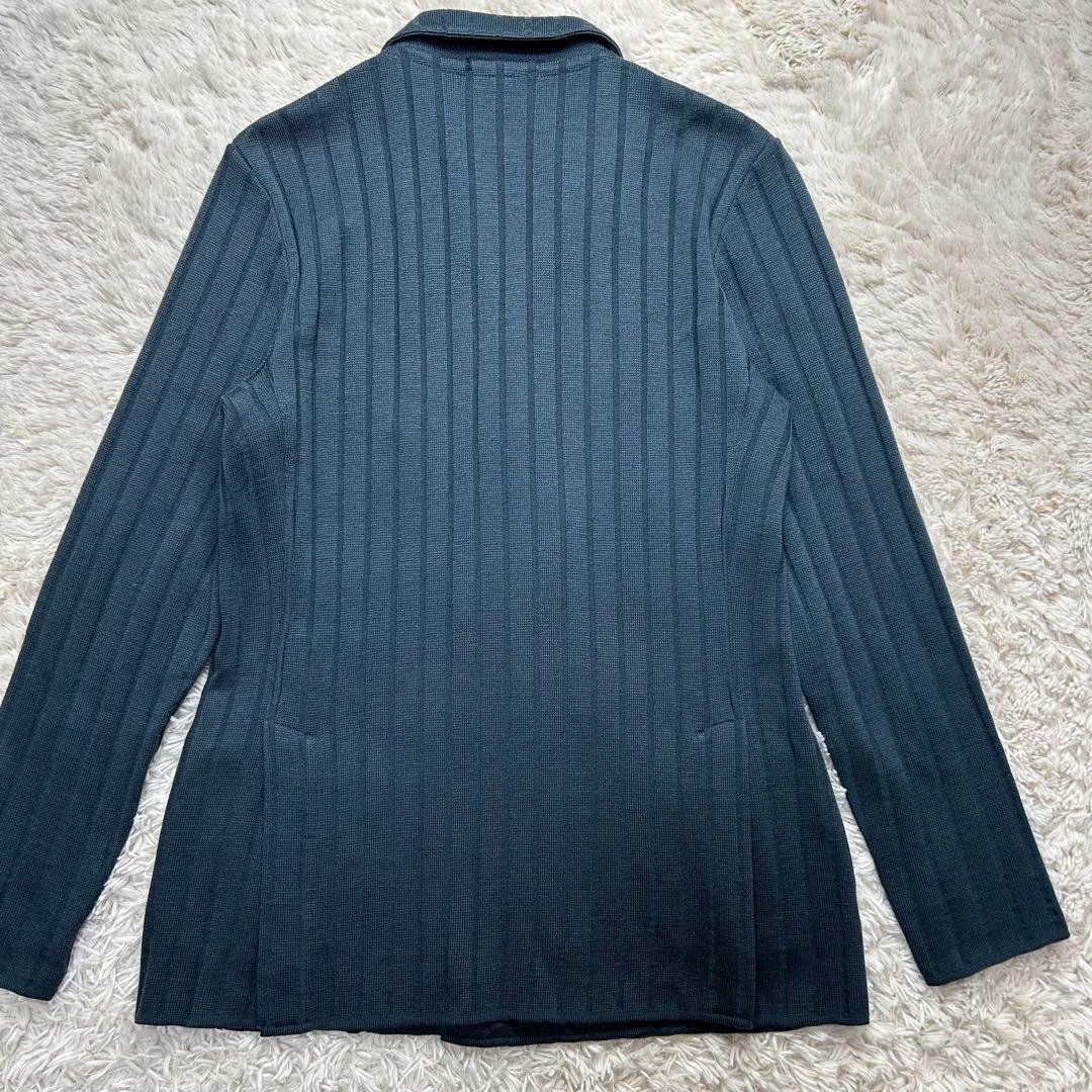 【美品】LARDINI ラルディーニ　ダブル ニット ジャケット ブートニエール