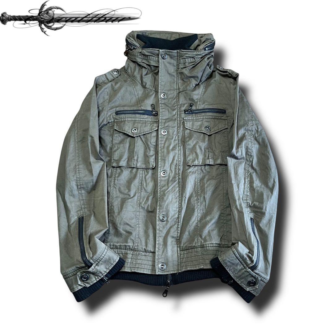 †2000s Parsley Bono Military Jacket
