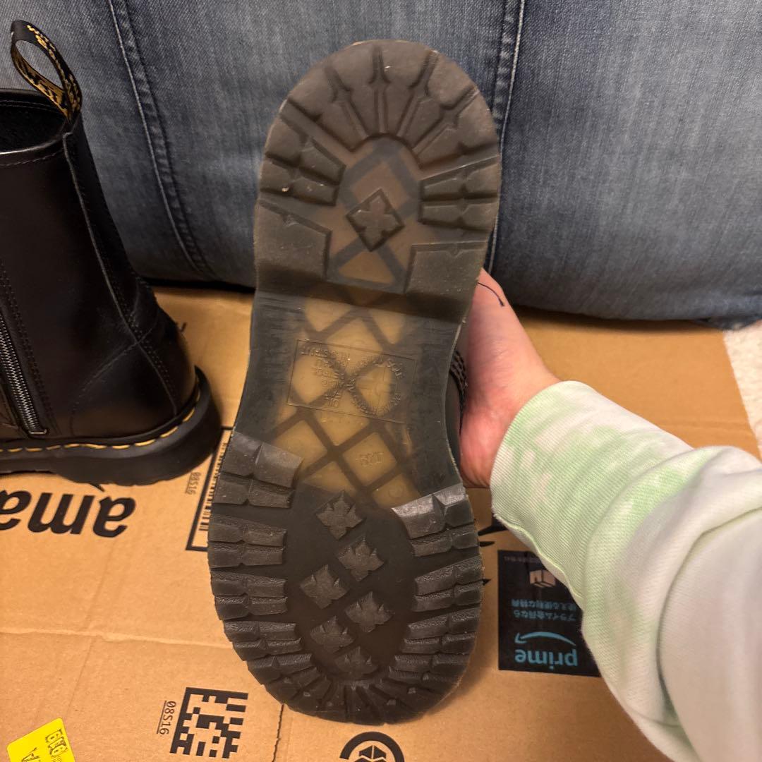 Dr. Martens ブラックブーツ バックジッパー付き