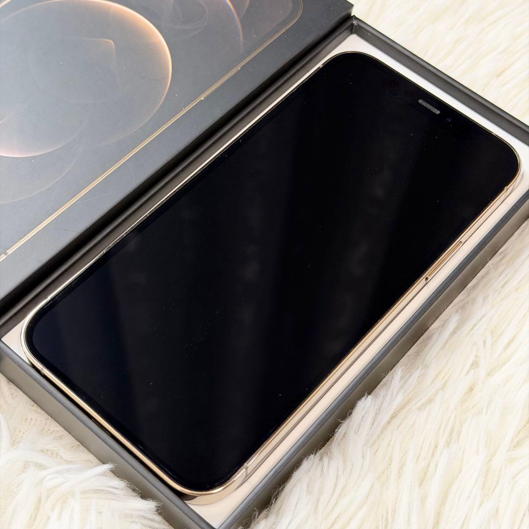 【美品】iPhone12 Pro ゴールド 256GB ガラスフィルムおまけ付き