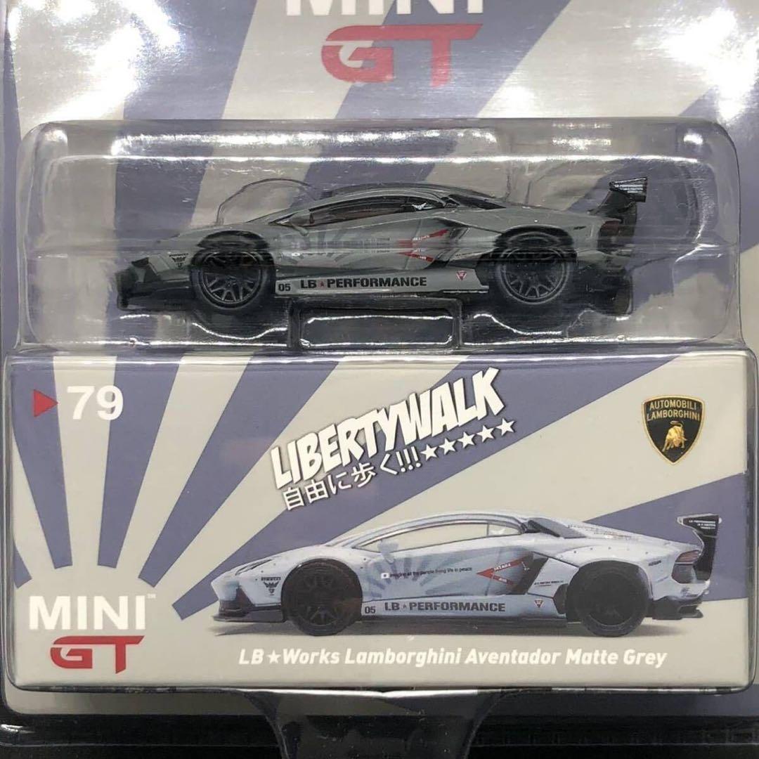 ミニカー MINIGT LIBERTY WALK Aventador Matte Grey