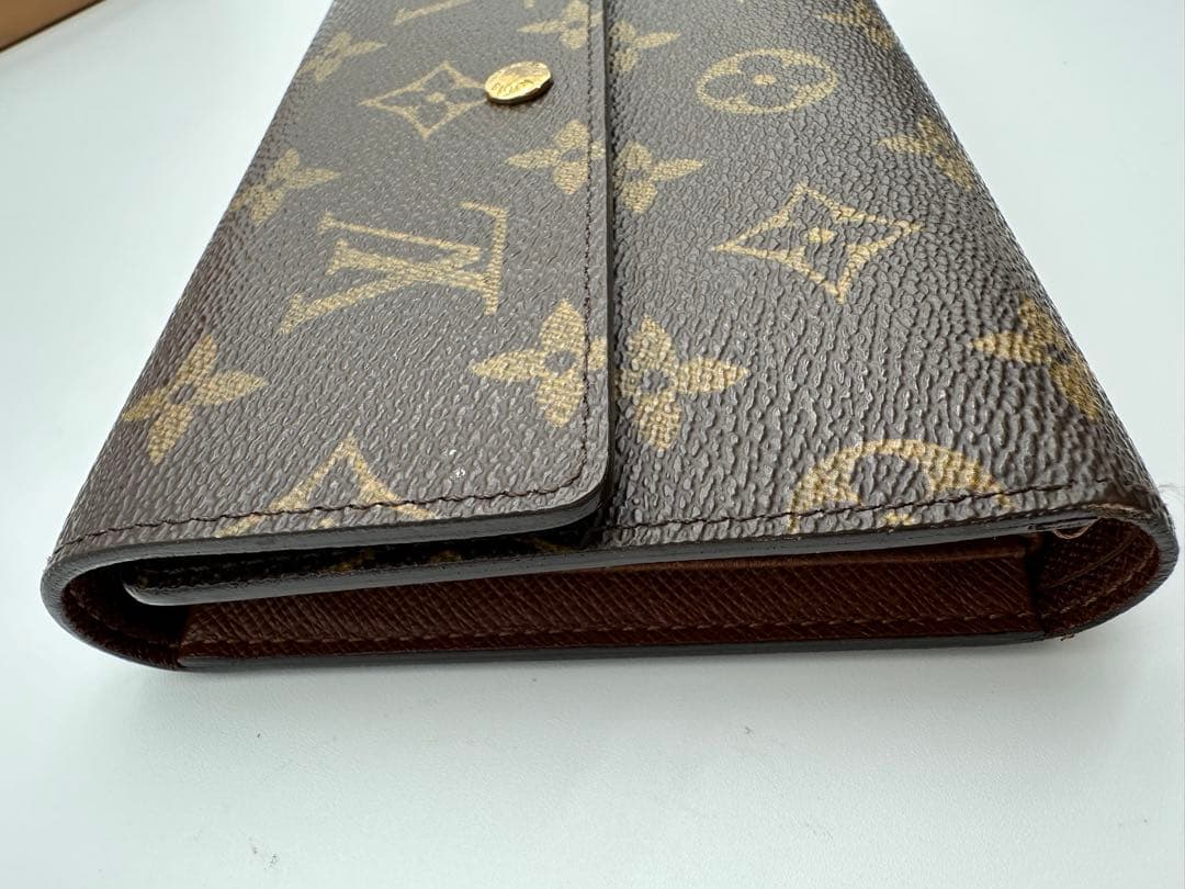 美品Louis Vuitton モノグラム 三つ折り財布