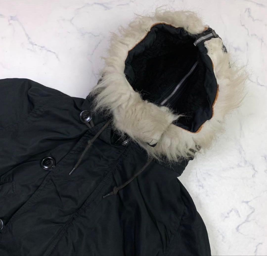 ジャケット・アウター 80s ALPHA N-2B black flight jacket Lsize