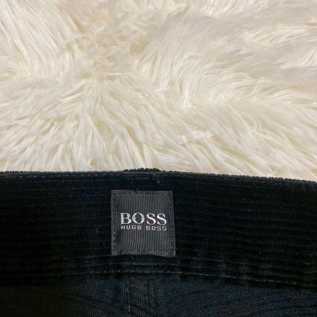 Boss コーデュロイパンツ ブラック W32-L34 カジュアル 着回し