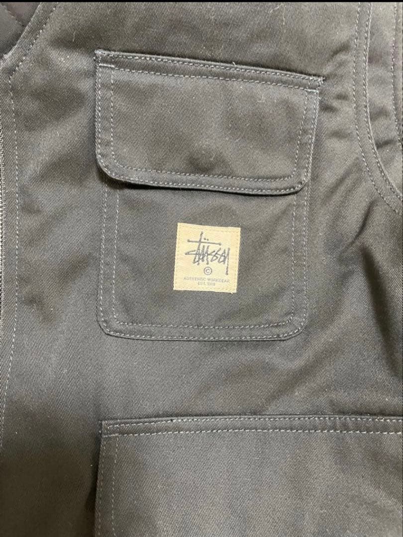 Stussy ブラック ベスト Lサイズ　ステューシー