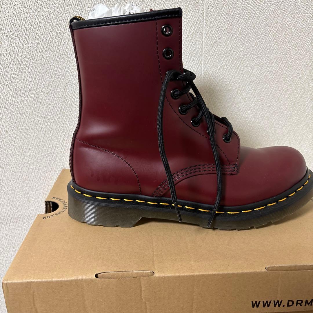 靴 Dr. Martens 1460 W Cherry Red 8 UK