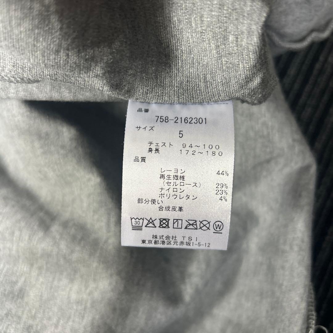 マスターバニー　グレー ジップアップ　メンズウェア　薄手