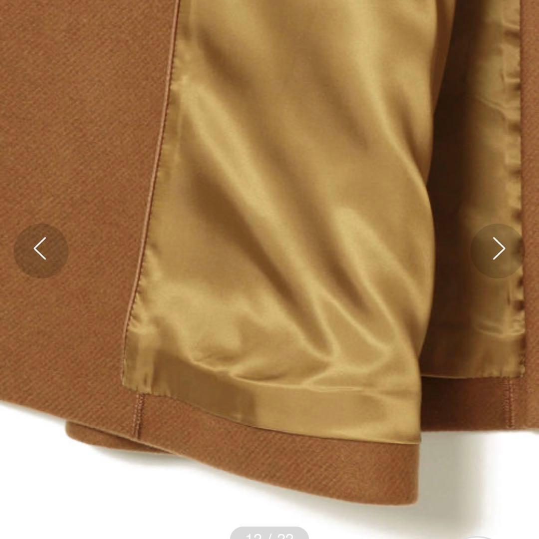 SHIPS シップスBELLANDI ノーラペルコート 白 40