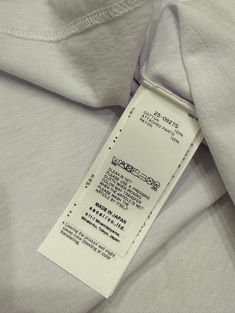 【sacai×WTAPS】コットン T シャツ