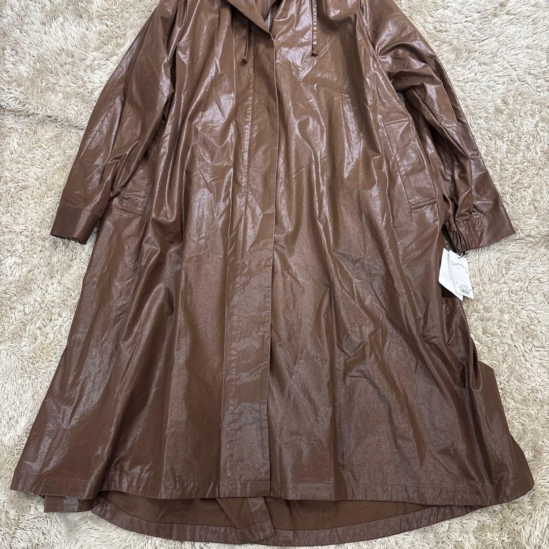 【新品、未使用】ETRE TOKYO◆ コットンロングライトブルゾン　茶