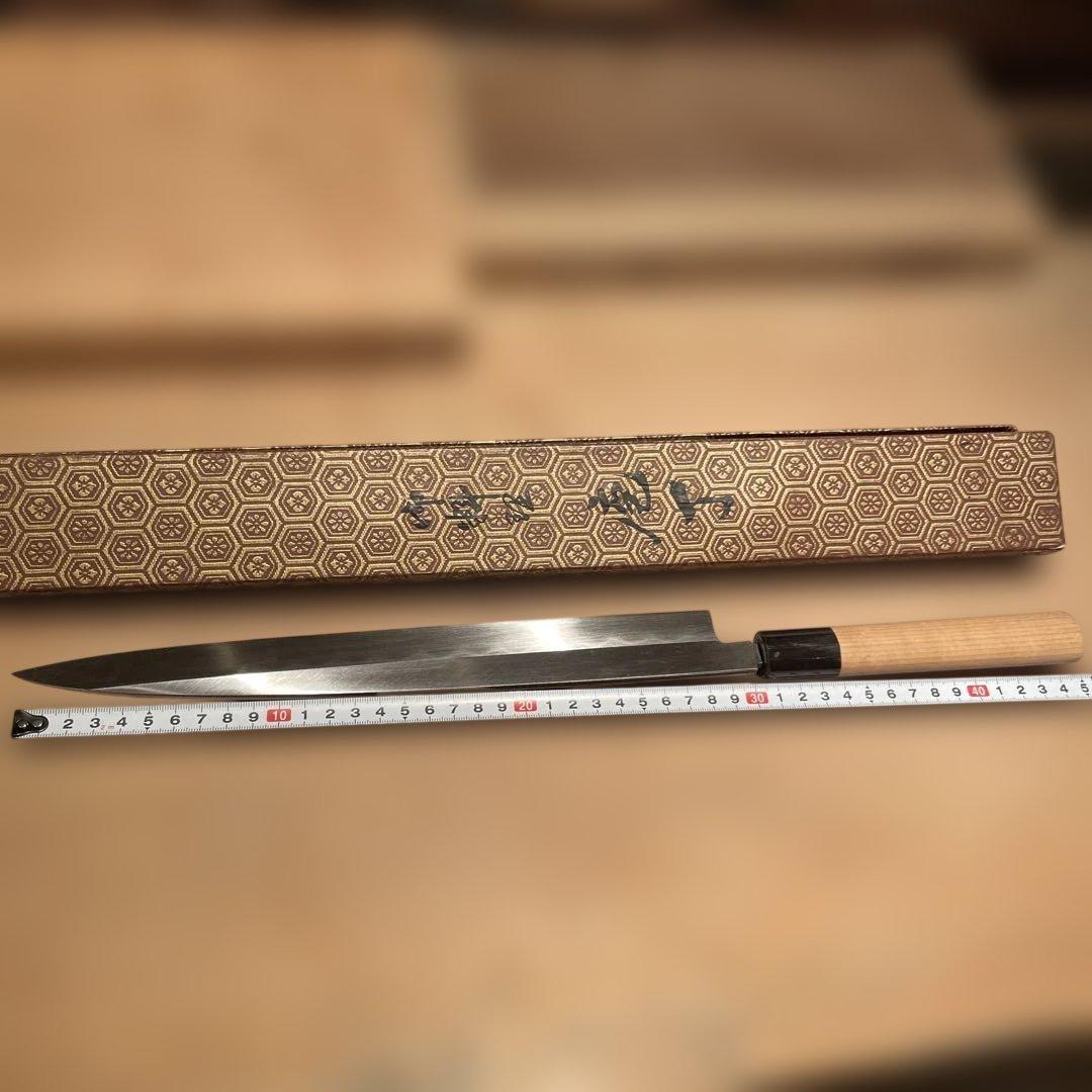 本焼　柳刃包丁 約30cm 鏡面仕上げ