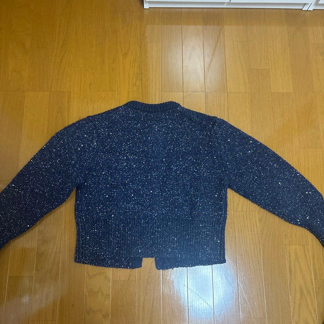 Arpege story スパンコールニットジャケット