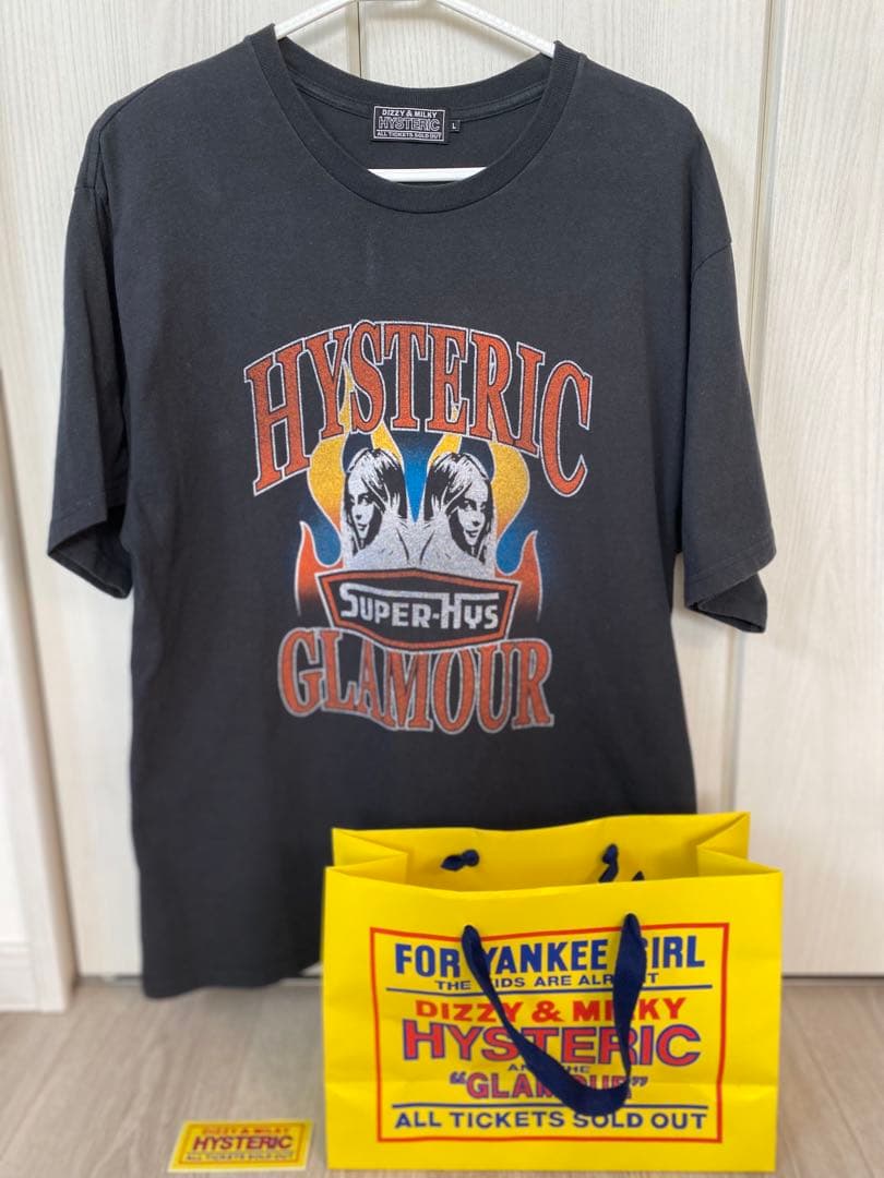 HYSTERIC GLAMOUR FLARE WOMAN Tシャツ Lサイズ