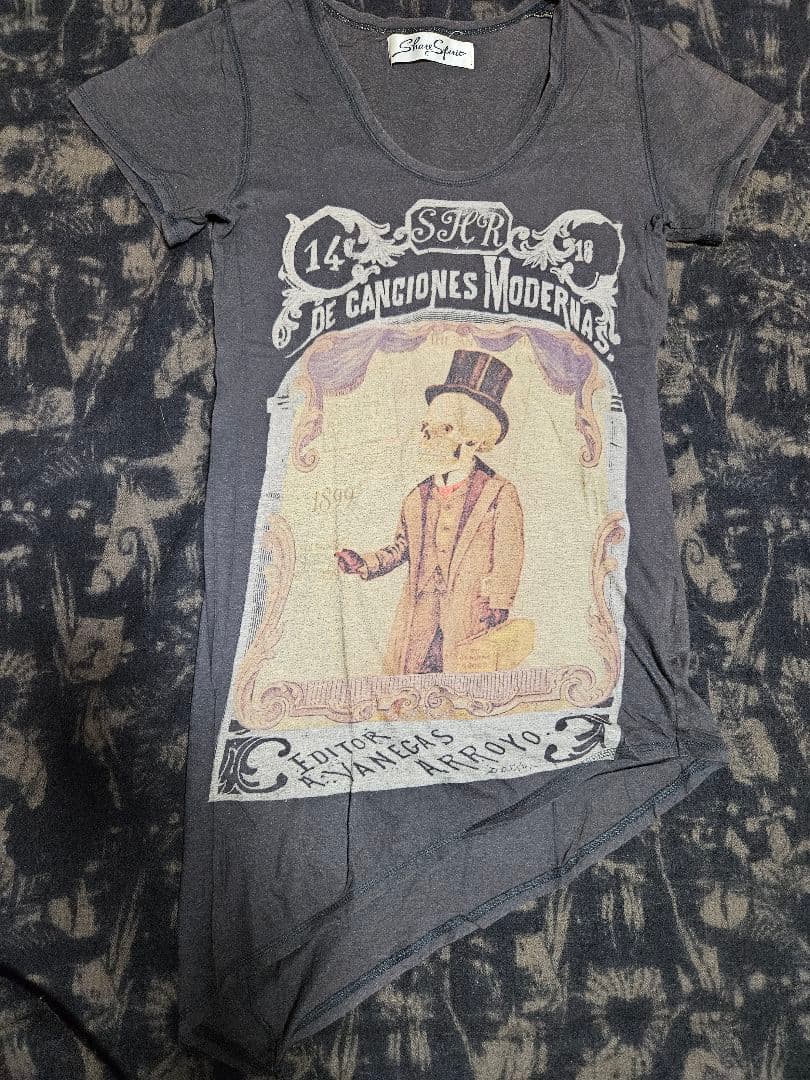 ShareSpirit アシンメトリースカルカットソーTシャツ