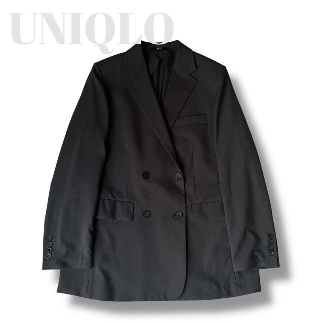 UNIQLO:C 感動ダブルジャケットリラックスフィット ダークグレー M