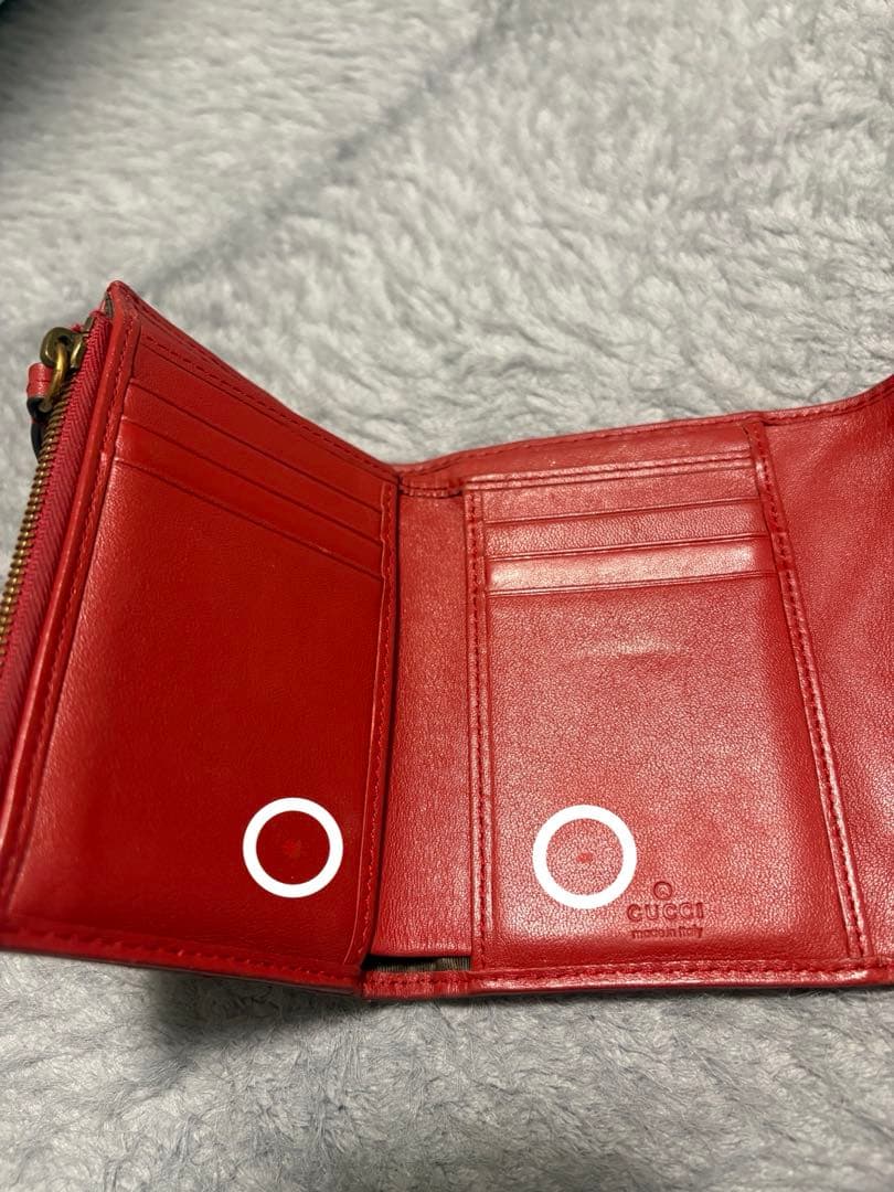 GUCCI GGロゴレザー 三つ折り財布
