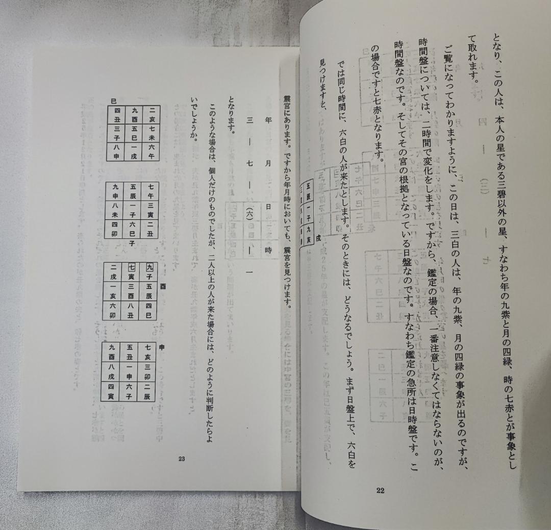 干支九星鑑定術 覚え書き 沙門慶仁 月恩会藏版 平26 / 大気現象望月治