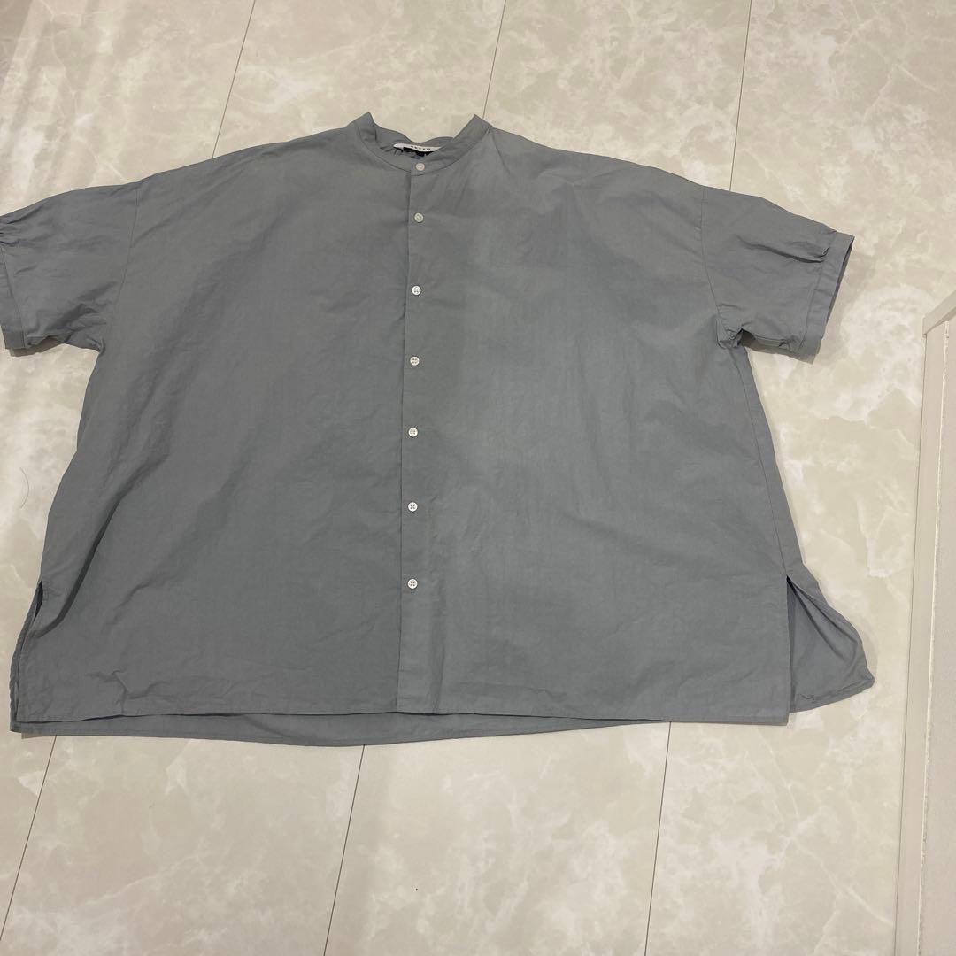 SETTO FARMS SHIRT 5分袖　サックス