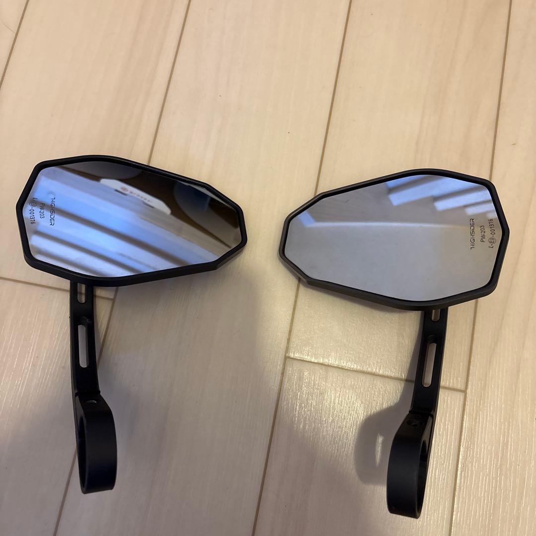 デイトナ HIGHSIDER バーエンドミラー 左右セット アダプター付き