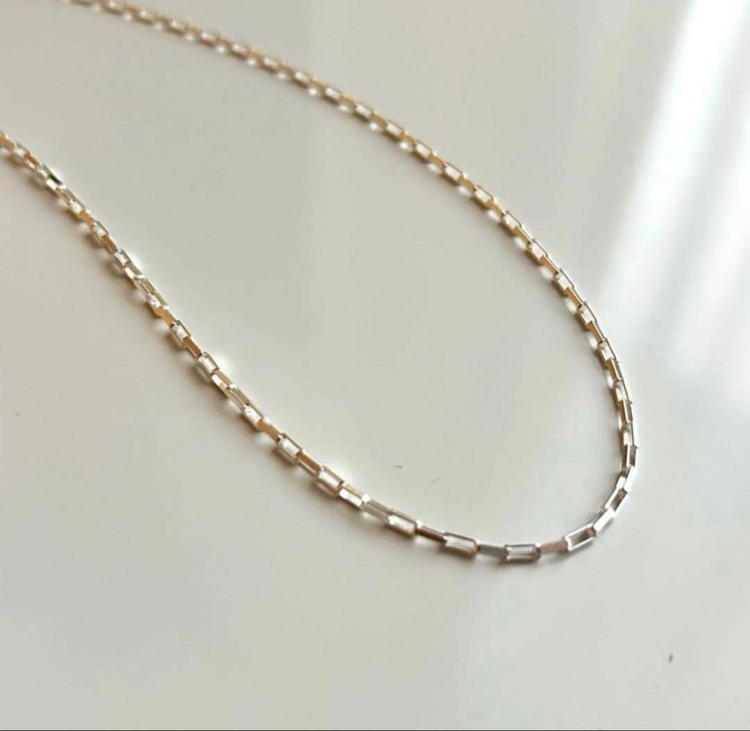 大特価‼️新品❣️イタリア製 シルバー925 ボックスチェーンネックレス 60cm