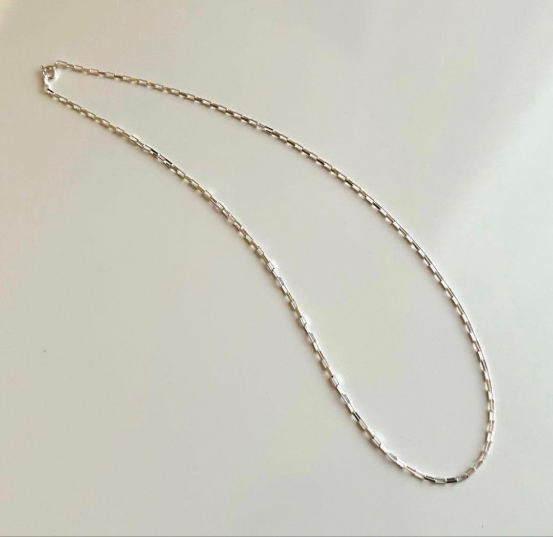 大特価‼️新品❣️イタリア製 シルバー925 ボックスチェーンネックレス 60cm