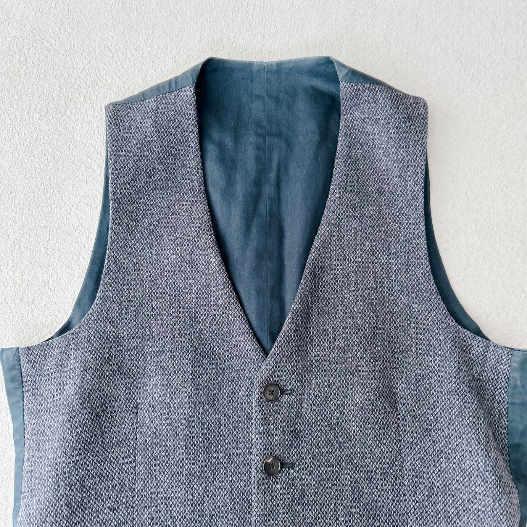 LARDINI ラルディーニ ジレ ベスト フランネルウール 42 起毛
