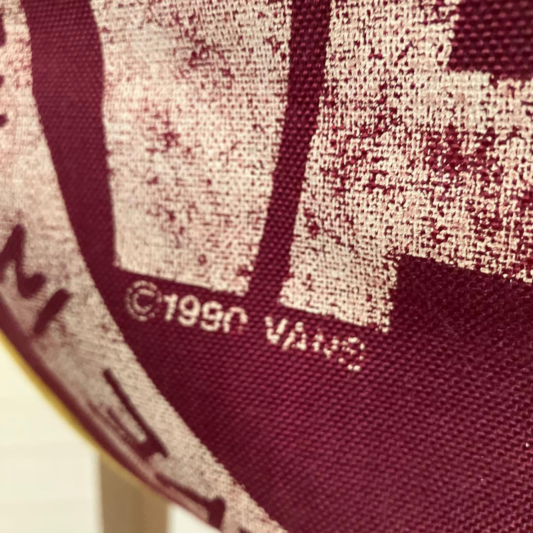 VANS バーガンディ/イエロー ドラムバッグ