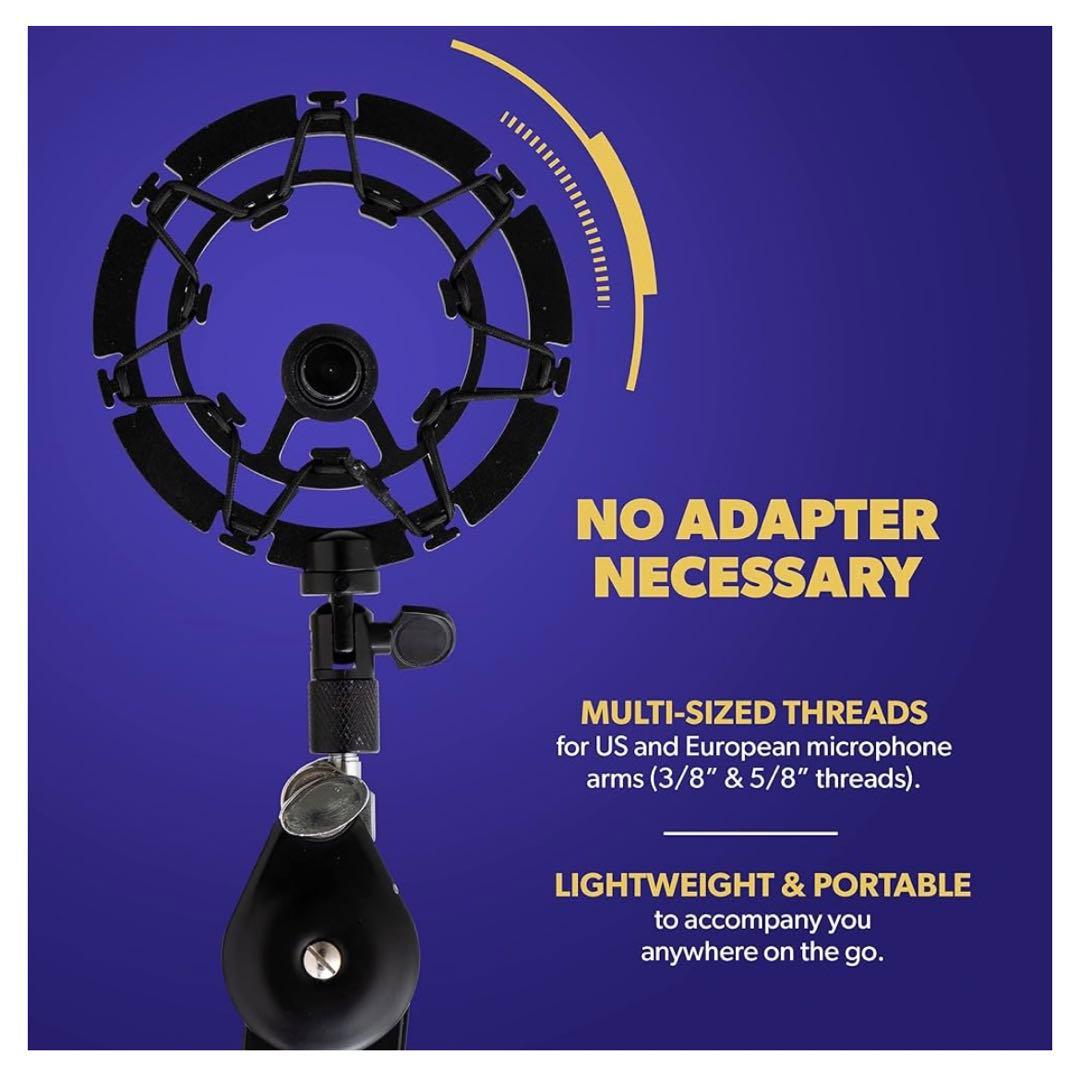 ショックマウント マイク用 ブラック Shock Mount black