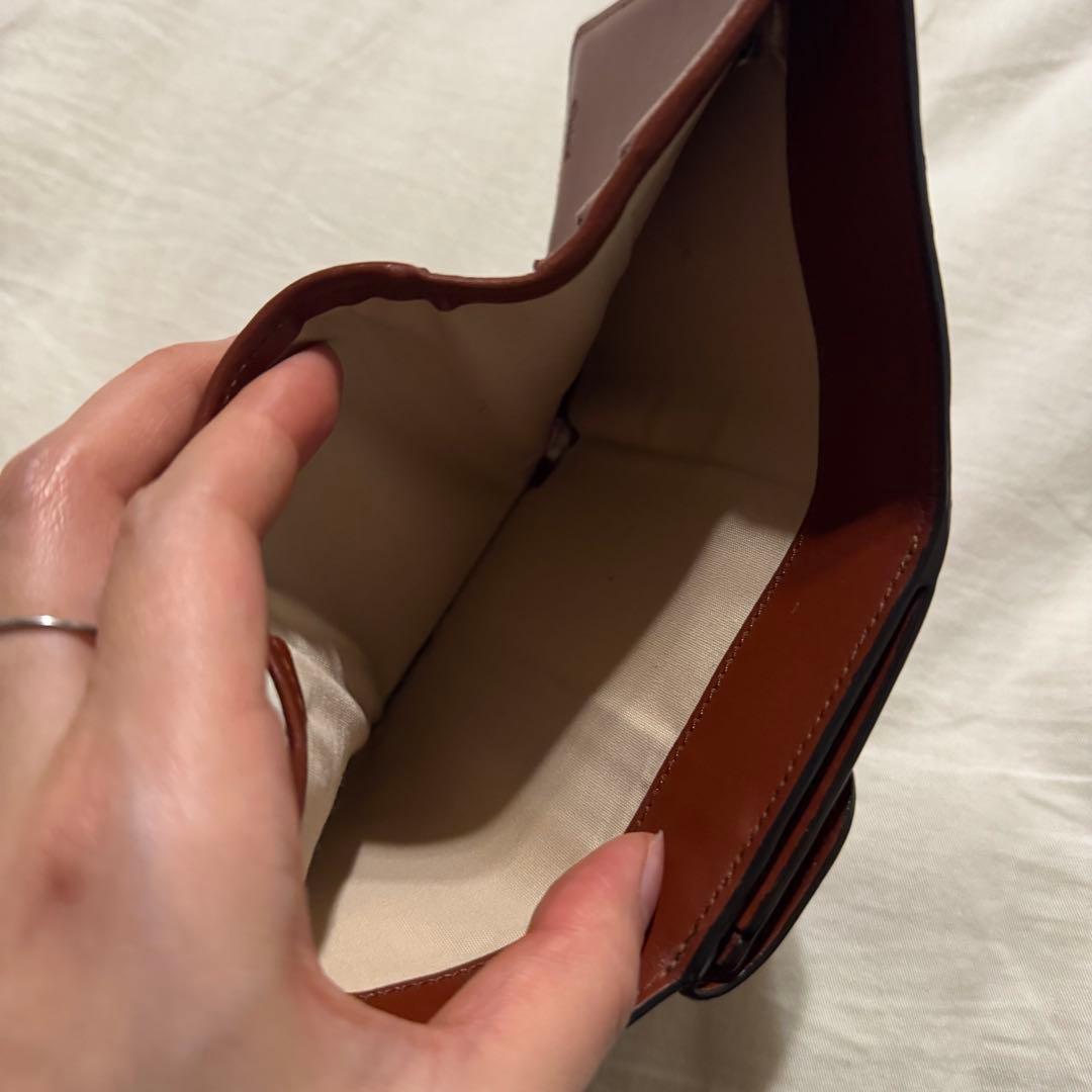 【値下げ】Chloé 三つ折り財布 ブラウン