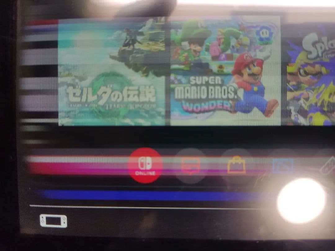 Nintendo Switch 本体のみ 2020年 画面不良 ジャンク