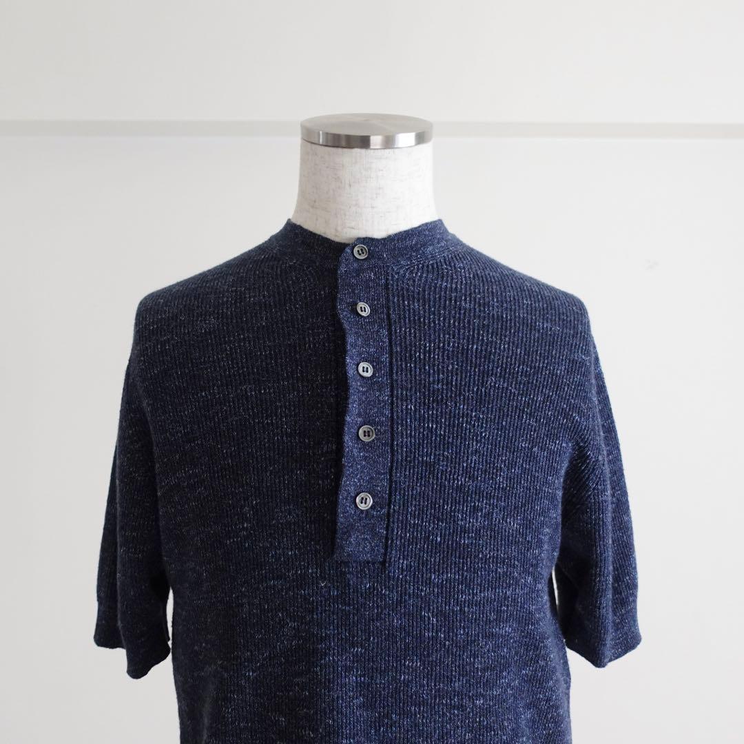 【イタリア製】FILIPPO DE LAURENTIIS ヘンリーネックTシャツ