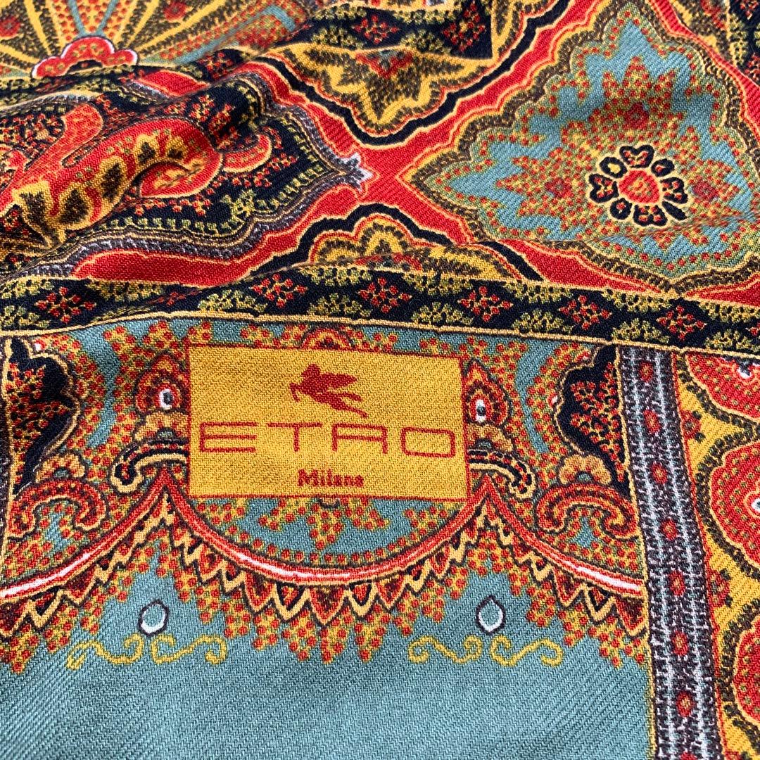 ETRO ペイズリー柄 大判ストール 箱付き 未使用 約133cm