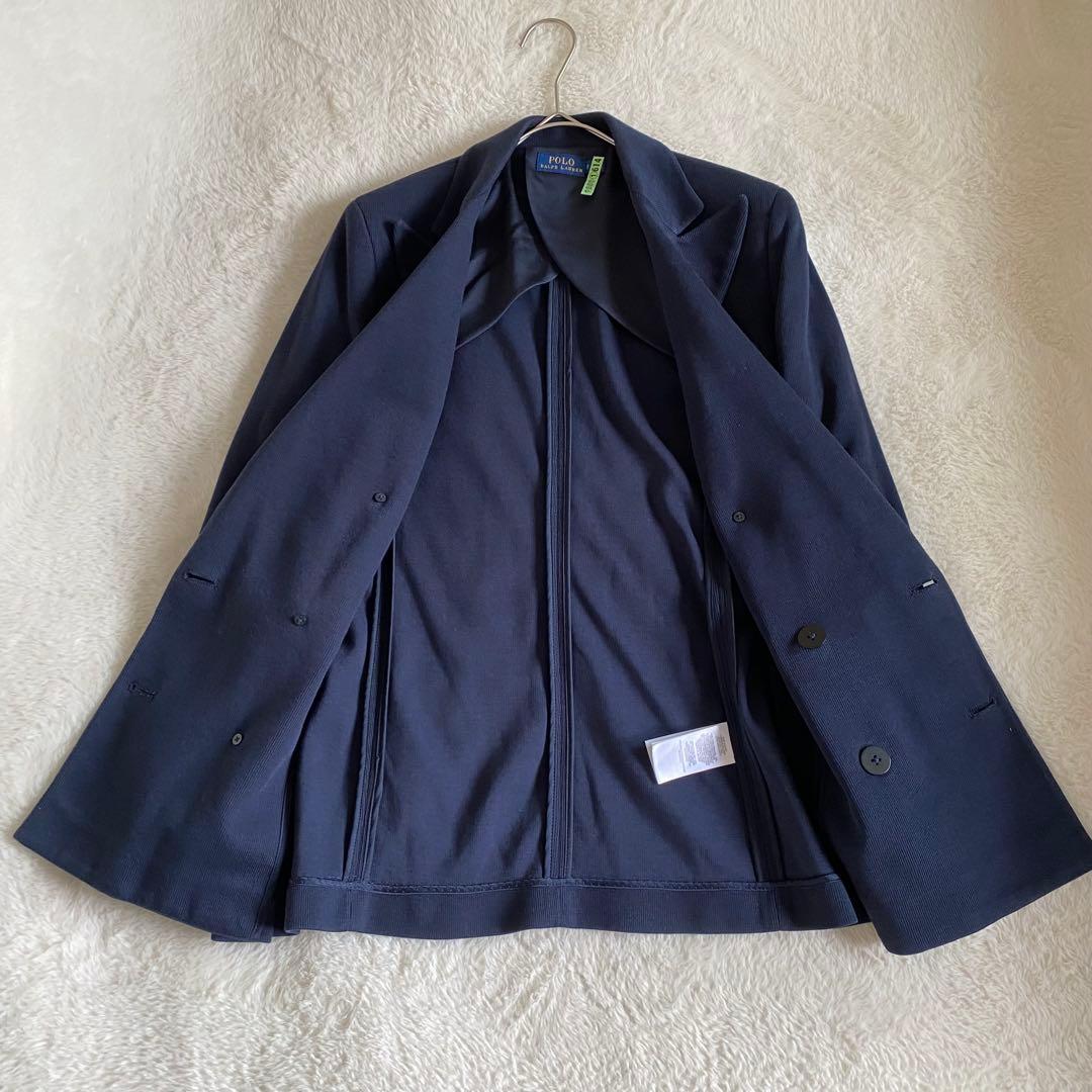 POLO RALPH LAUREN ニットダブルブレステッド　ジャケット　紺ブレ