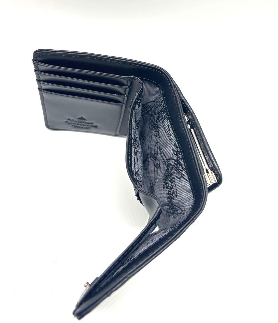 Vivienne Westwood 三つ折財布 マットレザー ブラック 美品