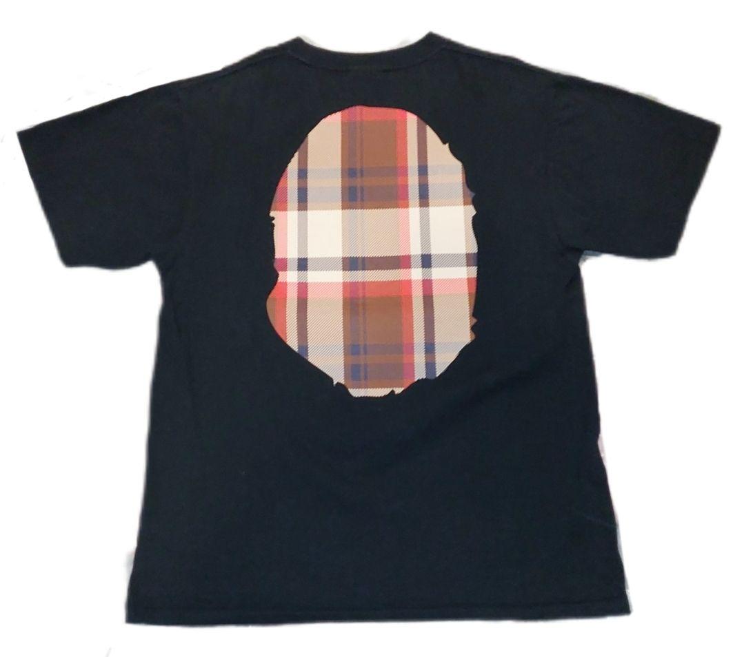 A BATHING APE タータンチェック柄 TEE M